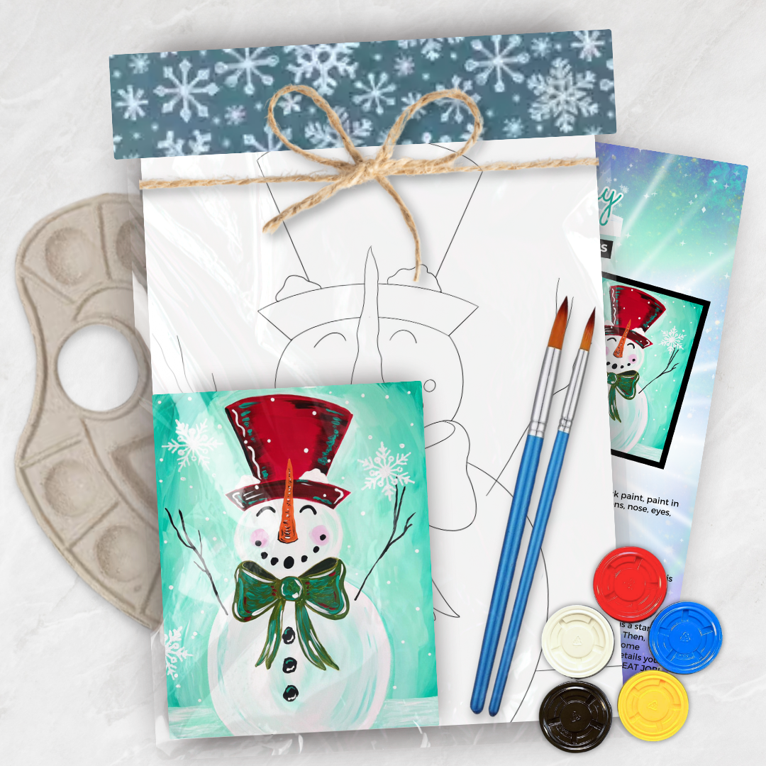 Snowman Canvas Paint Kit