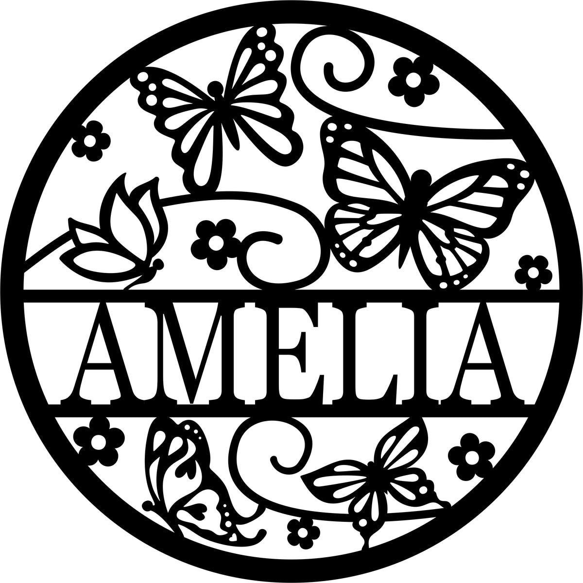 Butterfly Name Sign JHD0240