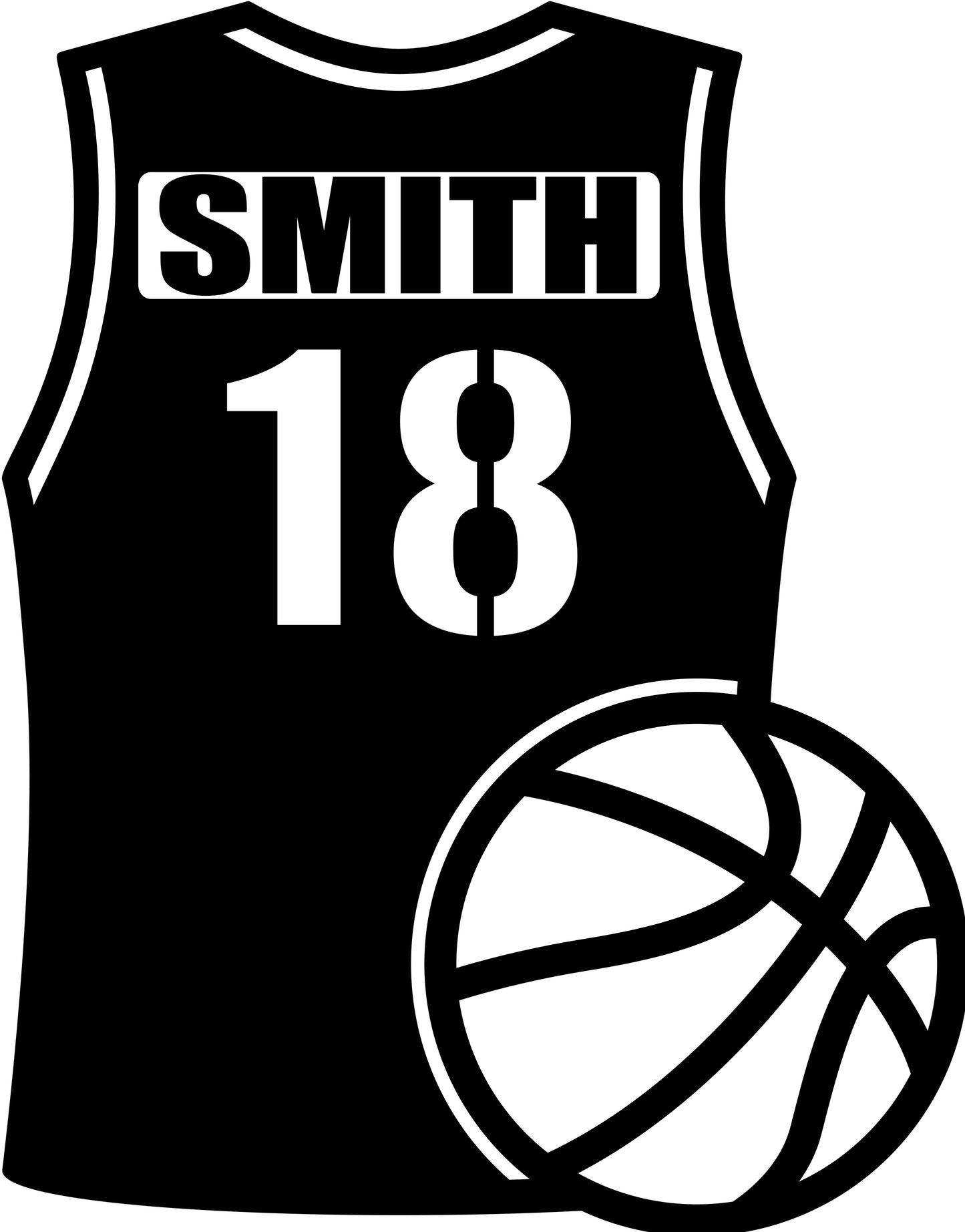 Basketball Jersey Name Sign JHD0238