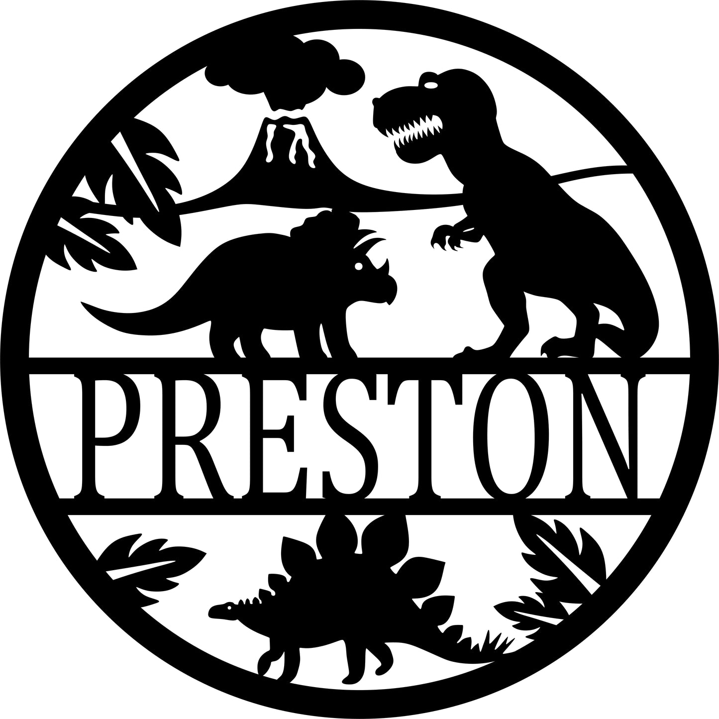 Dinosaur Name Sign JHD0242
