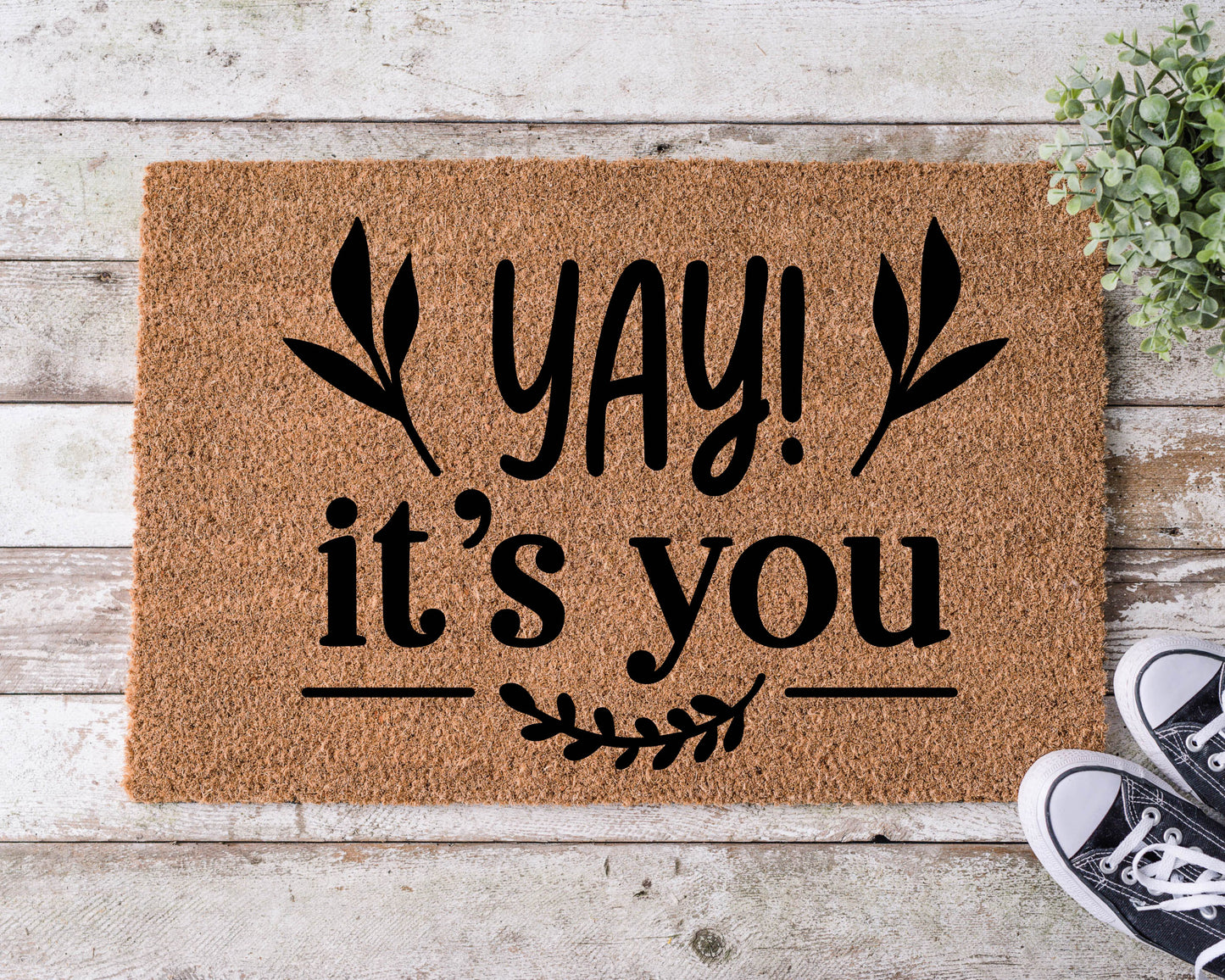 Yay! It's You Welcome Mat WM008