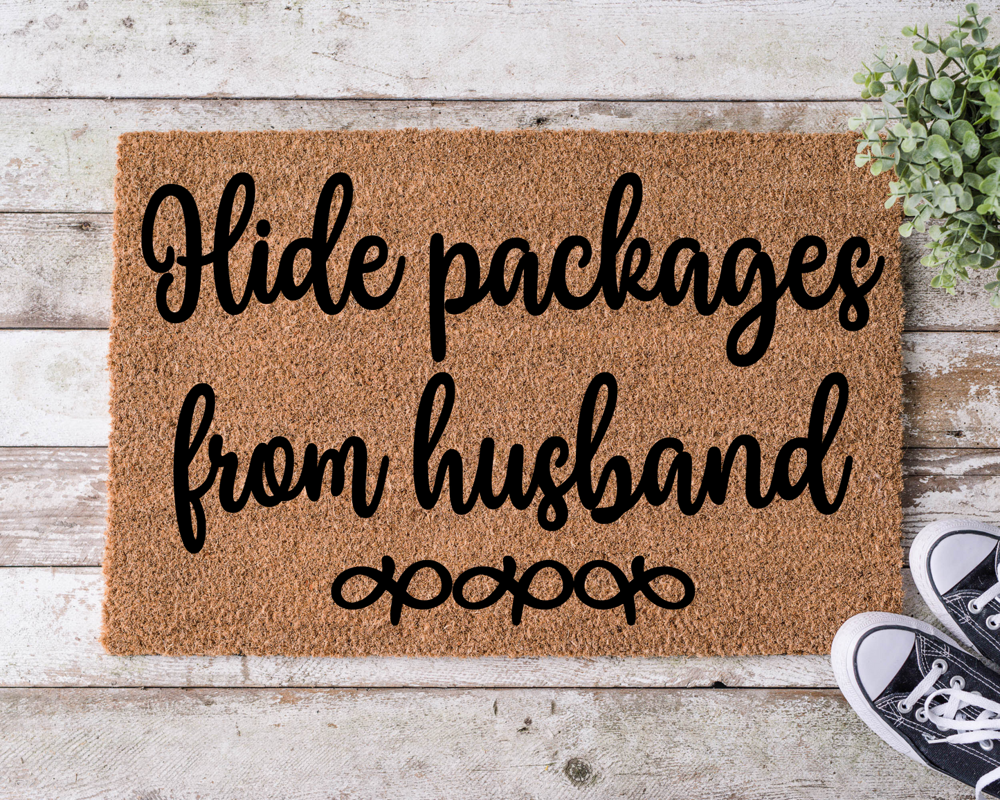 Hide Packages from Husband Welcome Mat WM019