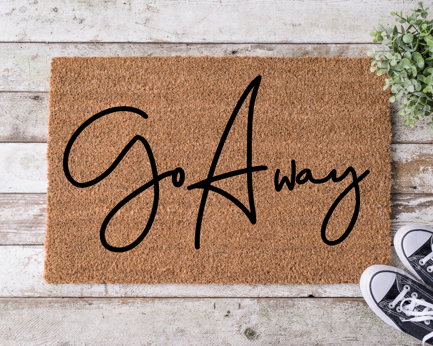 Go Away Welcome Mat WM020