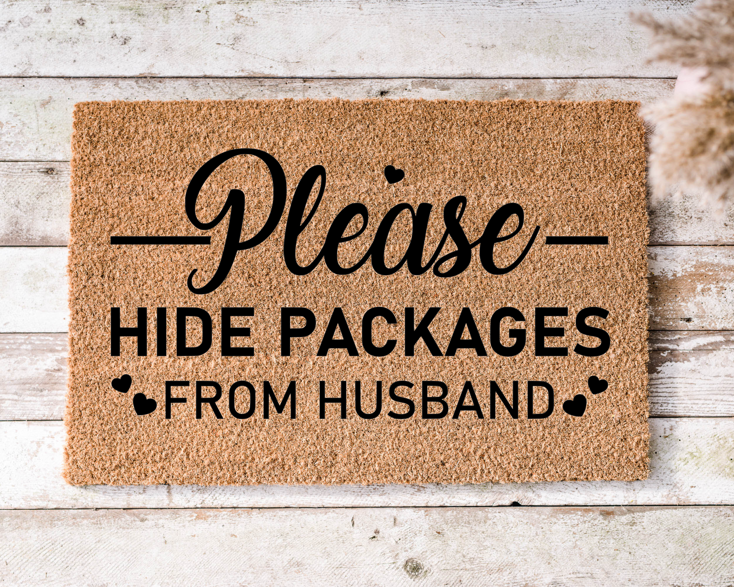 Please Hide Packages from Husband Welcome Mat WM021