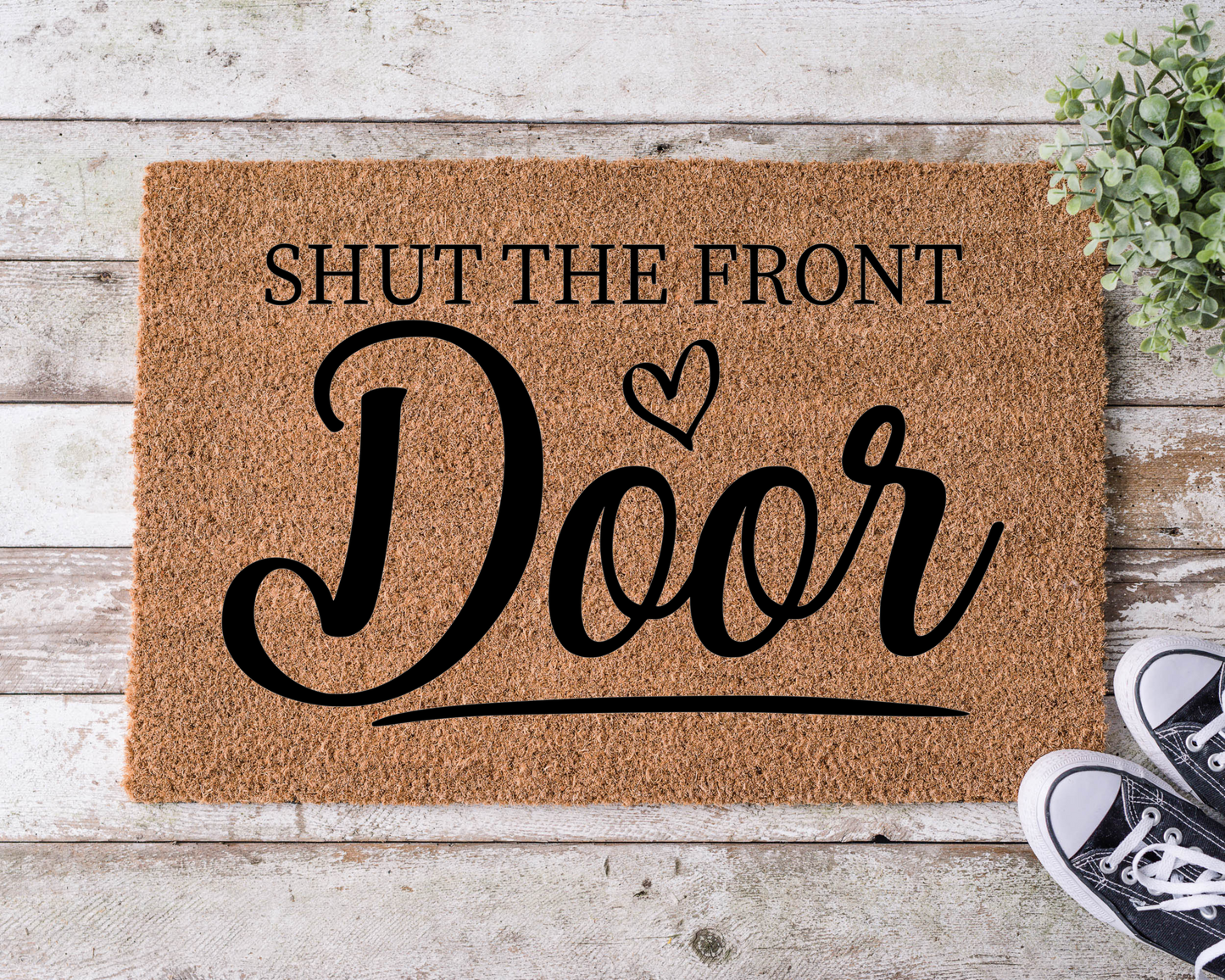 Shut the Front Door Welcome Mat WM036