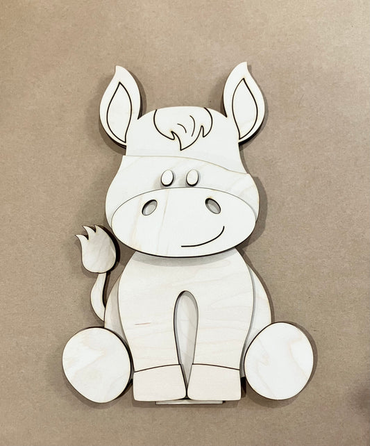 Donkey With Interchangeable Hat