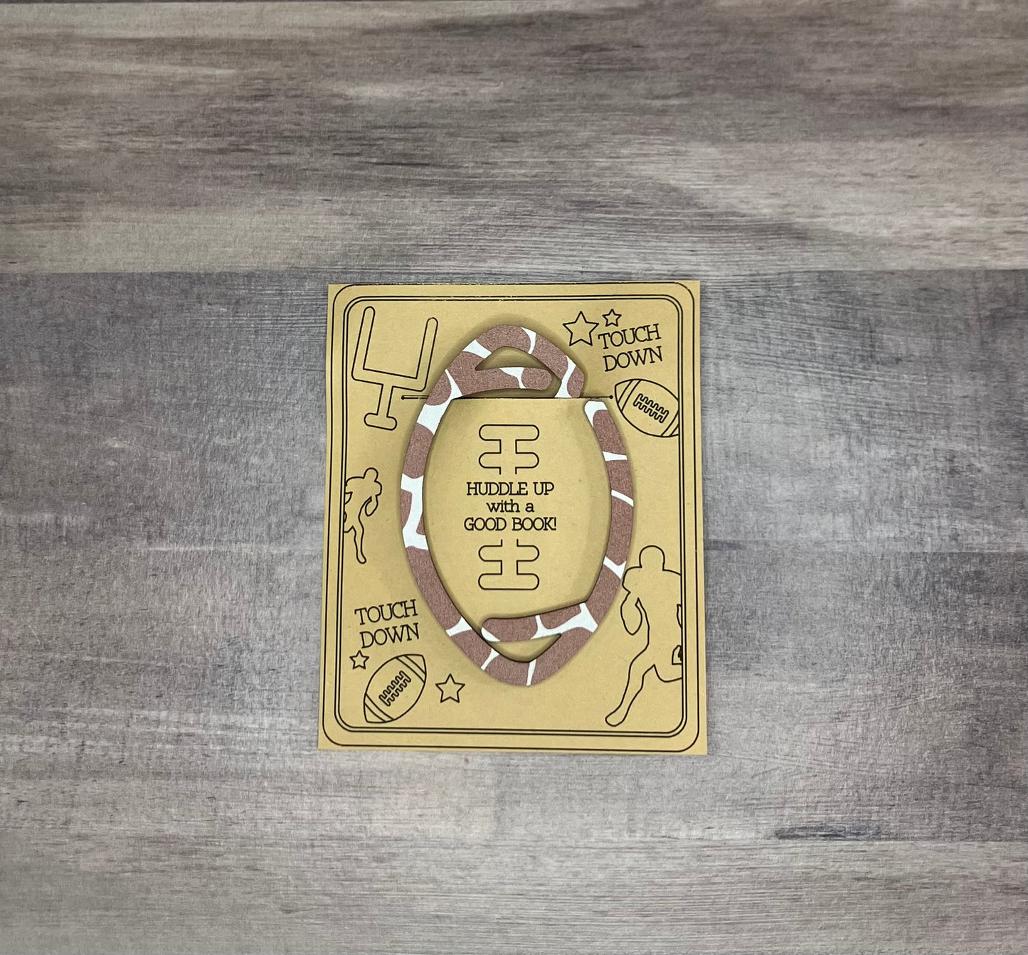 Football Shaped Bookmark