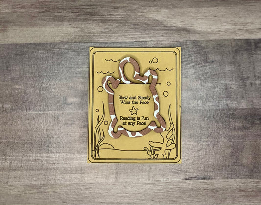 Turtle Shaped Bookmark