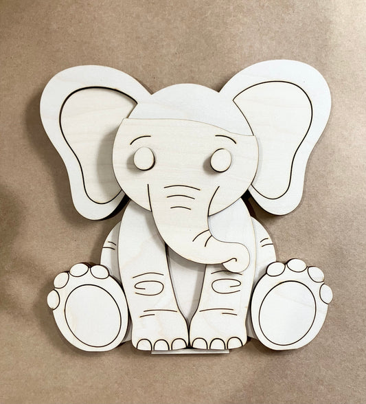 Elephant With Interchangeable Hat