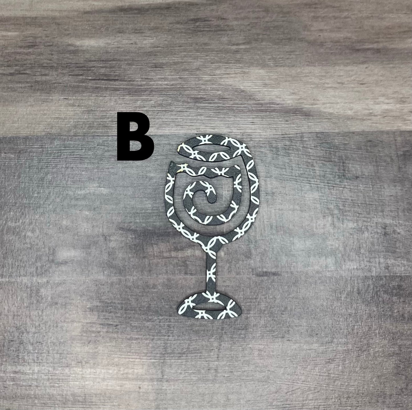 Wine Glass Shaped Bookmark