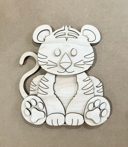 Tiger With Interchangeable Hat