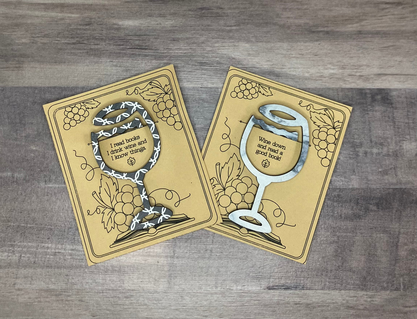 Wine Glass Shaped Bookmark
