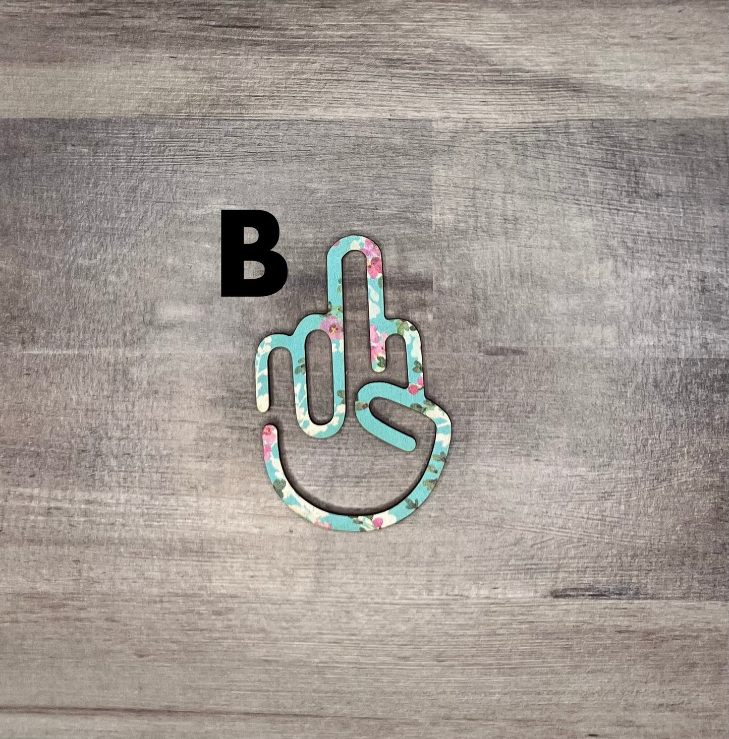 Middle Finger Shaped Bookmark