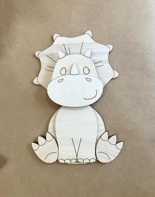 Triceratops With Interchangeable Hat