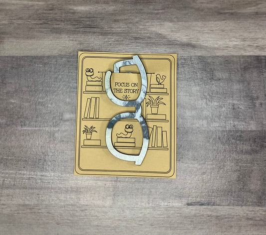 Glasses Shaped Bookmark