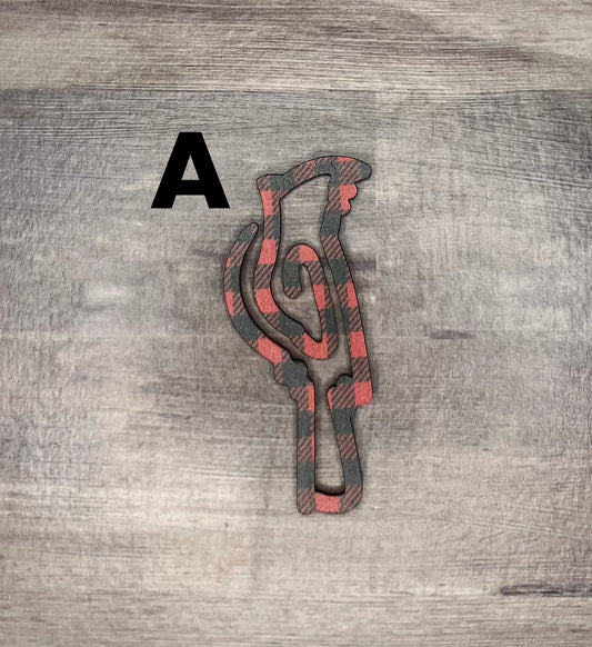 Cardinal Shaped Bookmark
