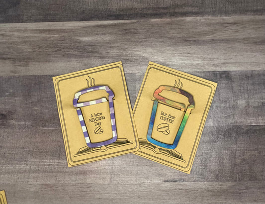Coffee Cup Shaped Bookmark