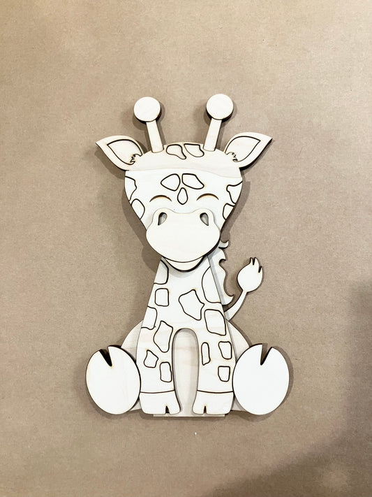 Giraffe With Interchangeable Hat