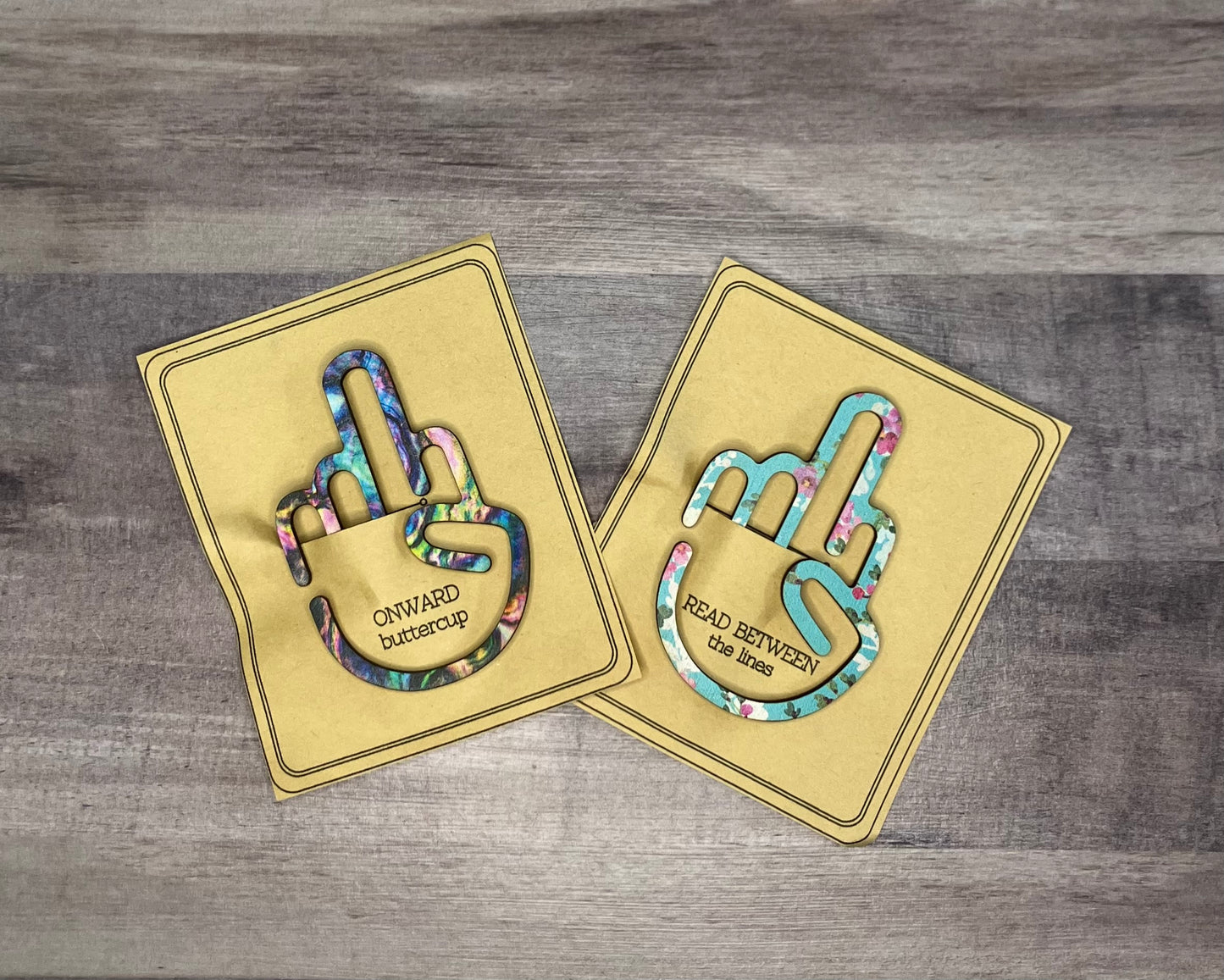 Middle Finger Shaped Bookmark