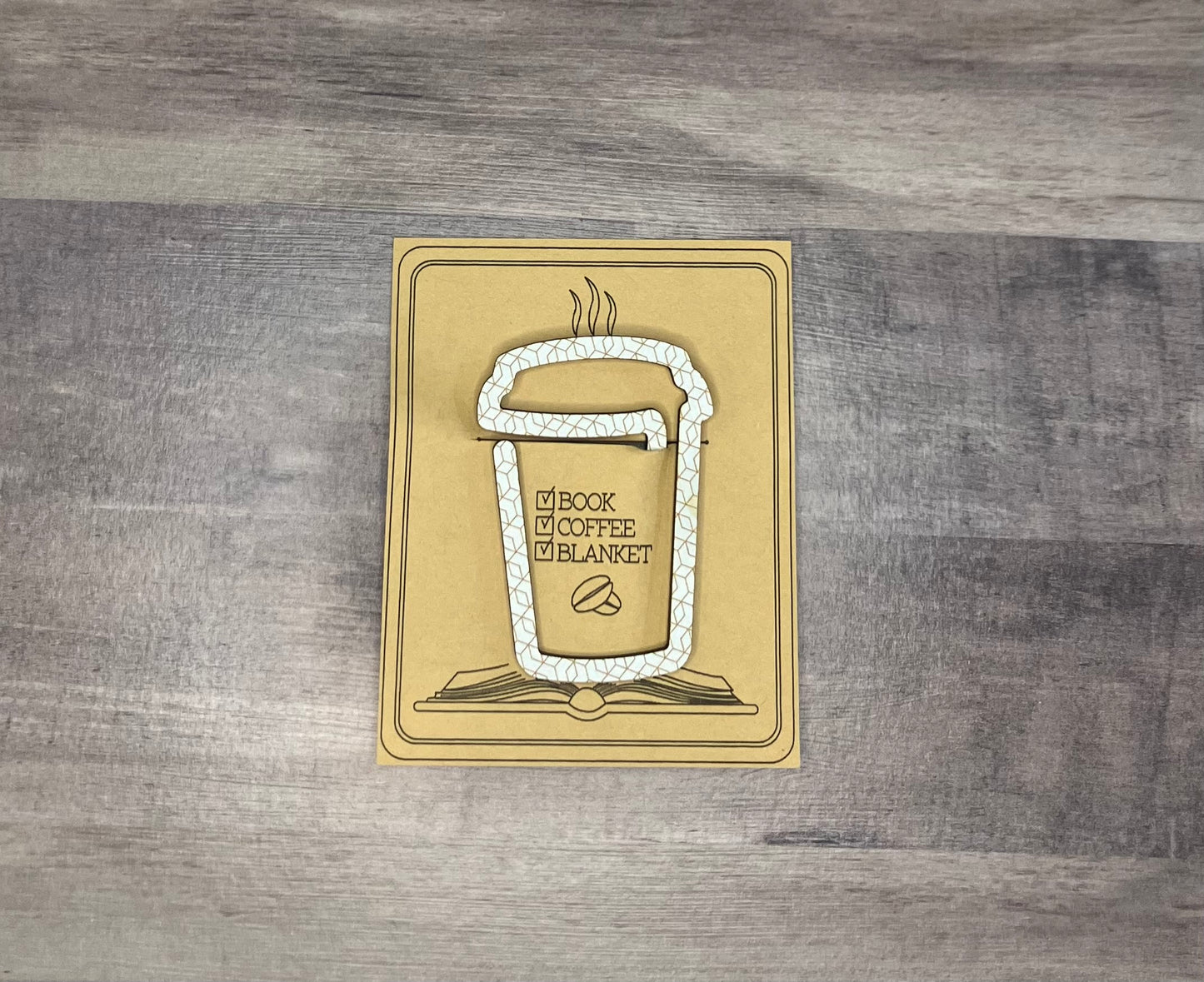 Coffee Cup Shaped Bookmark