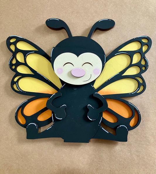 Butterfly With Interchangeable Hat
