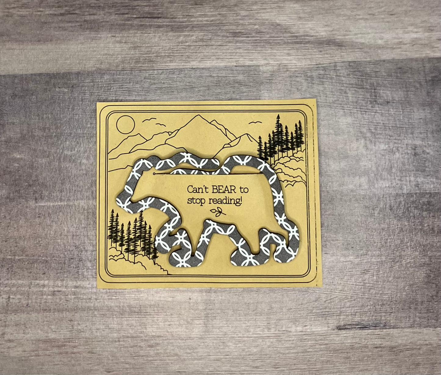 Bear Shaped Bookmark