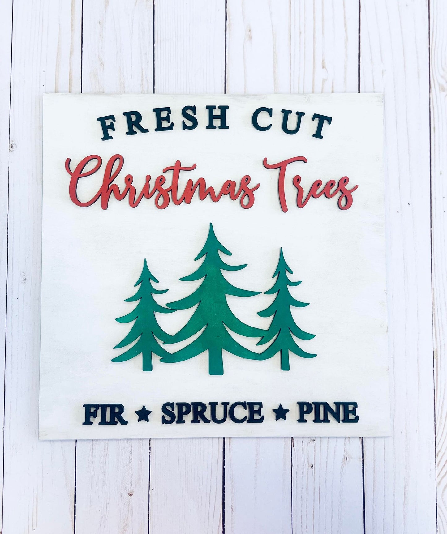 Fresh Cut Christmas Trees Sign BB0025