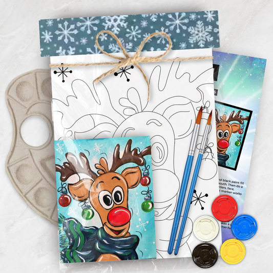 Reindeer Canvas Paint Kit