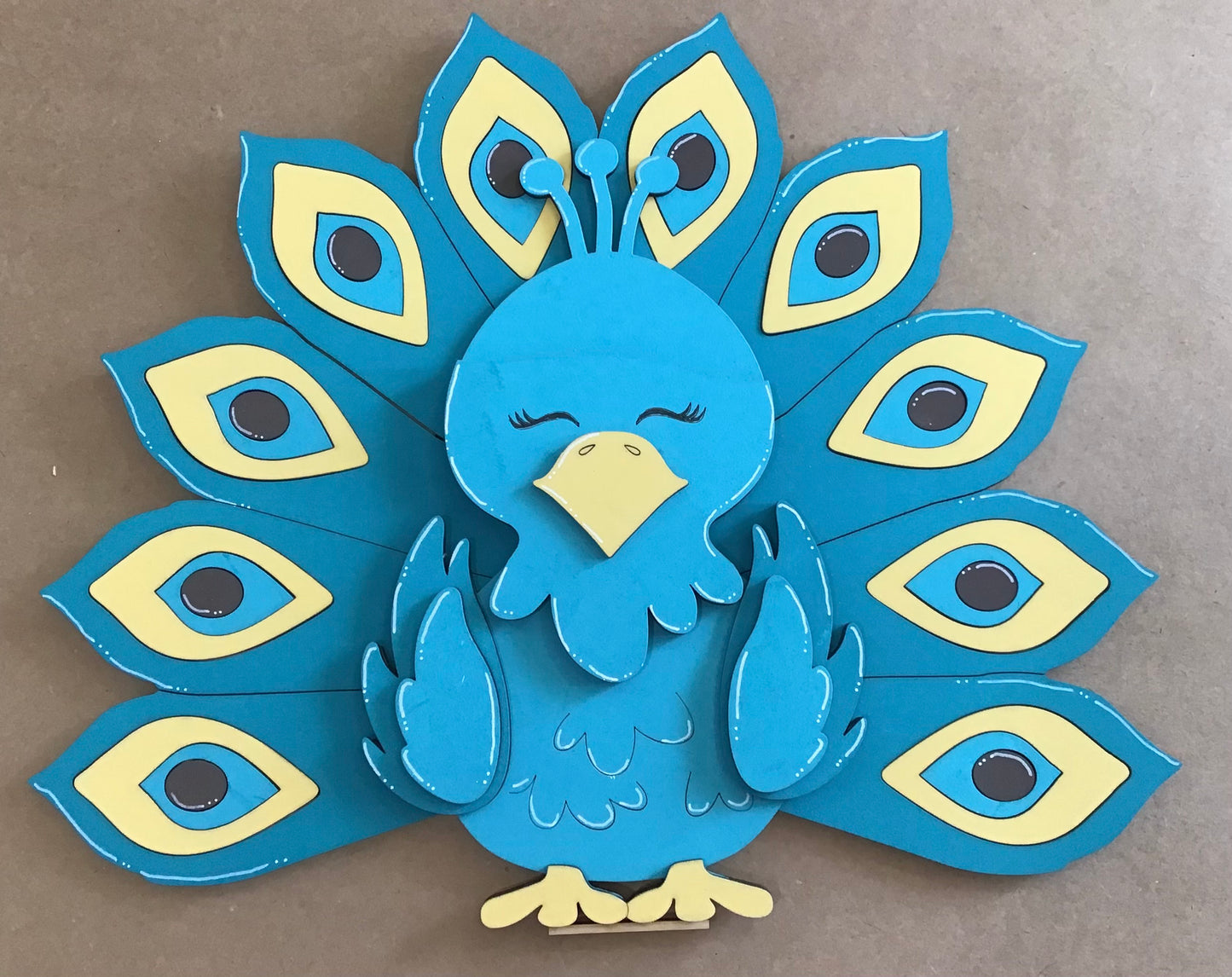 Peacock With Interchangeable Hat