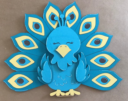 Peacock With Interchangeable Hat