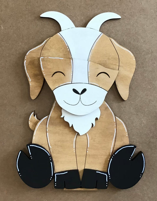 Goat With Interchangeable Hat