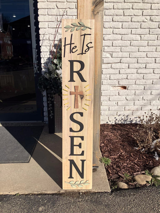 He Is Risen Porch Leaner JHD0203