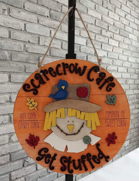 Scarecrow Cafe Sign JHD0223