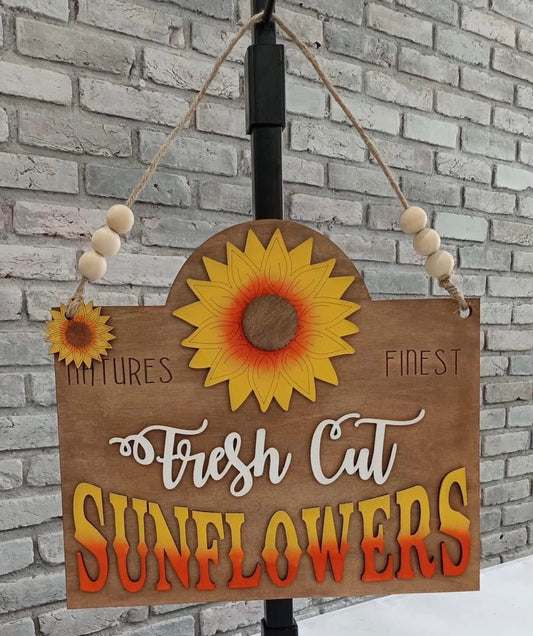 Fresh Cut Sunflowers Sign JHD0226