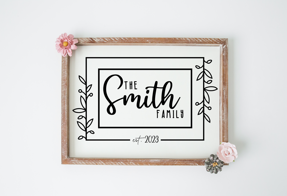 Family Point Sign Personalized Family Sign JHD0021 – Boarded Up