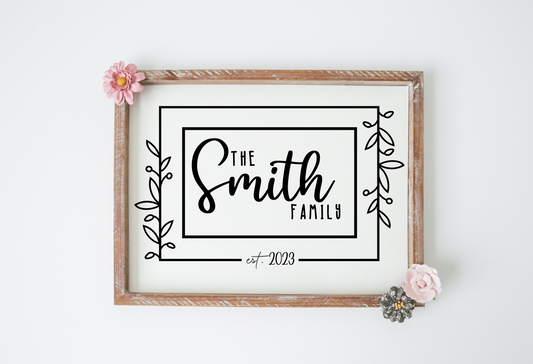 Personalized Family Sign JHD0021