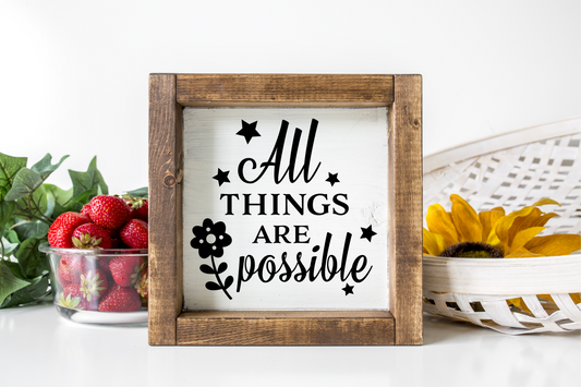 All Things are Possible JHD0027