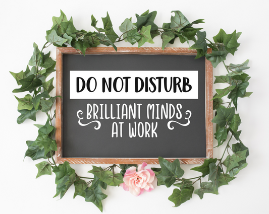 Do Not Disturb Brilliant Minds at Work JHD0081