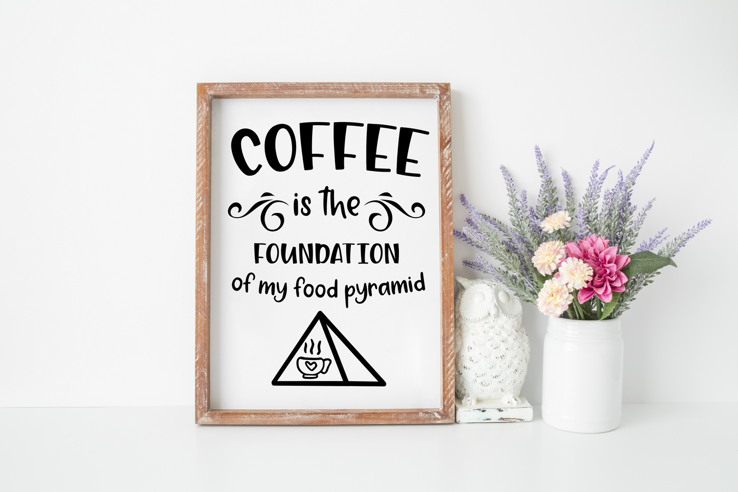 Coffee is the Foundation of My Food Pyramid JHD0099