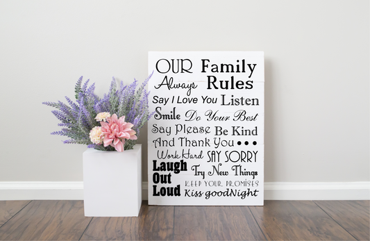 Our Family Rules JHD0147