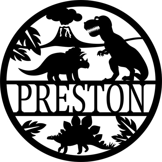 Dinosaur Name Sign JHD0242