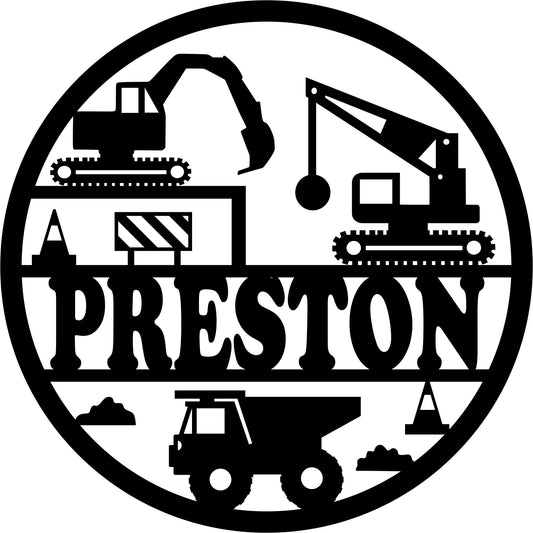 Construction Name Sign JHD0241