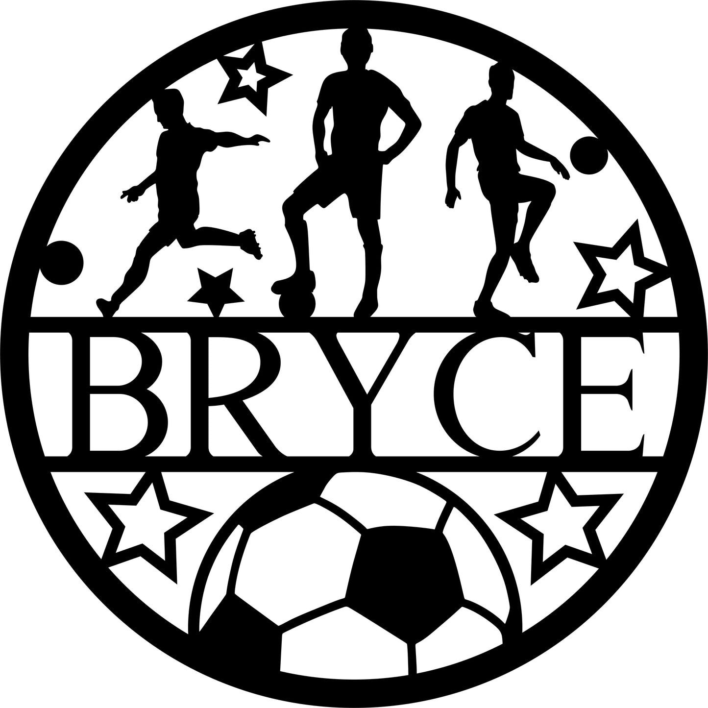 Boys Soccer Name Sign JHD0243