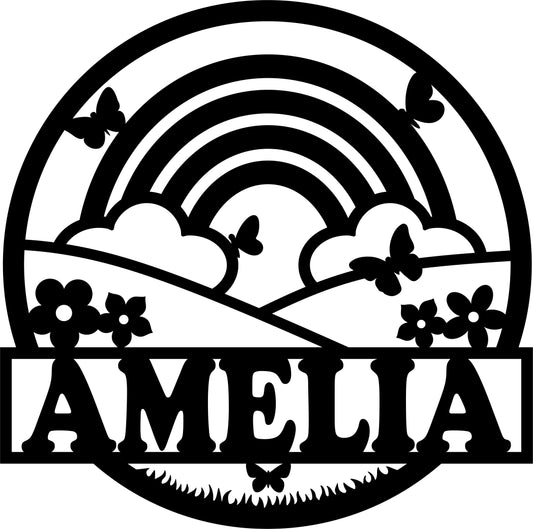 Rainbow Name Sign JHD0245