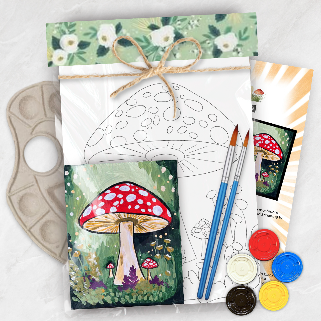 Mushroom Canvas Paint Kit