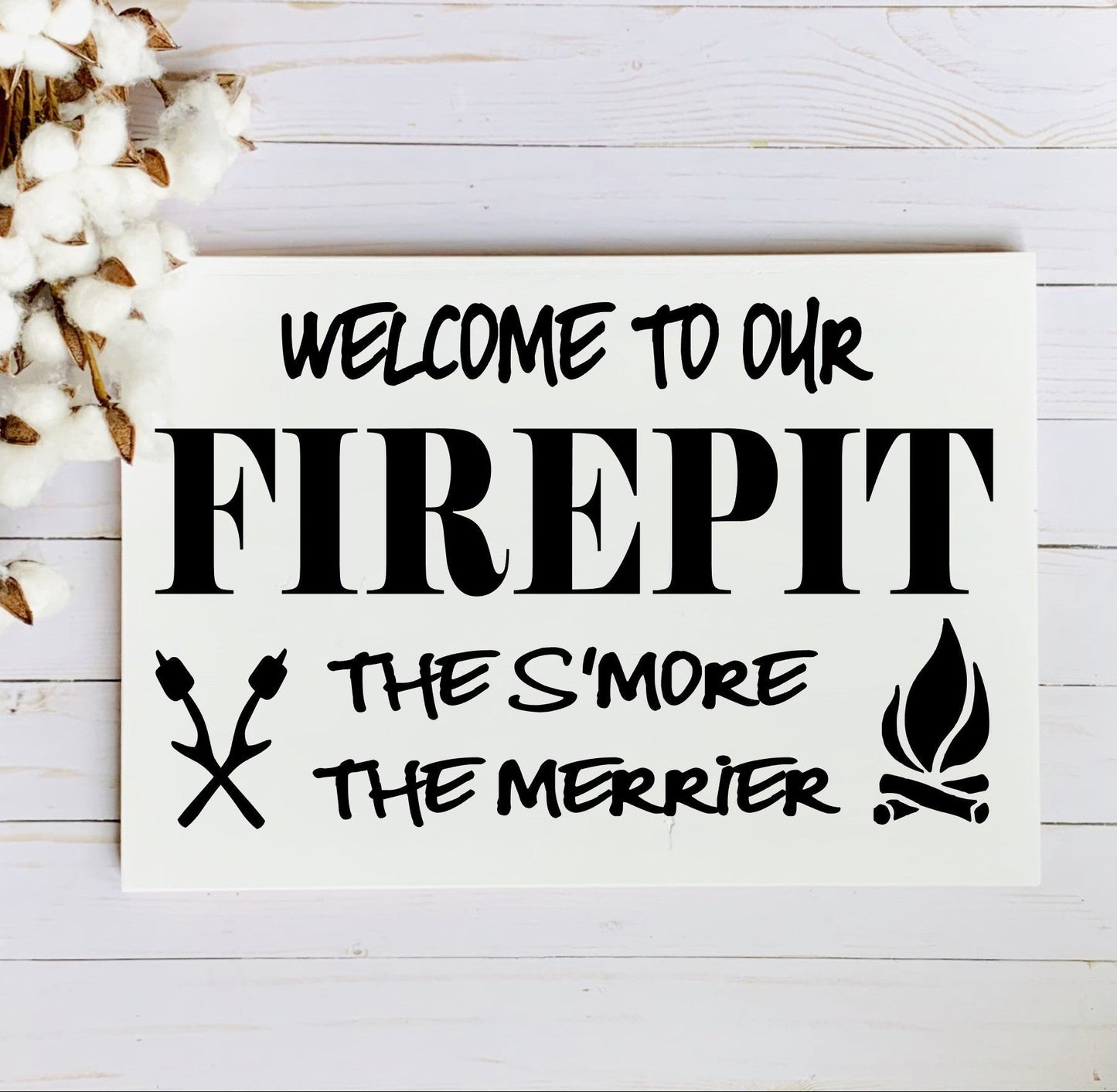 Welcome to our Firepit, the S'more the Merrier SPC0270