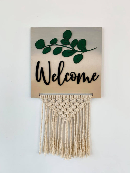 Macrame Welcome Sign BB0018