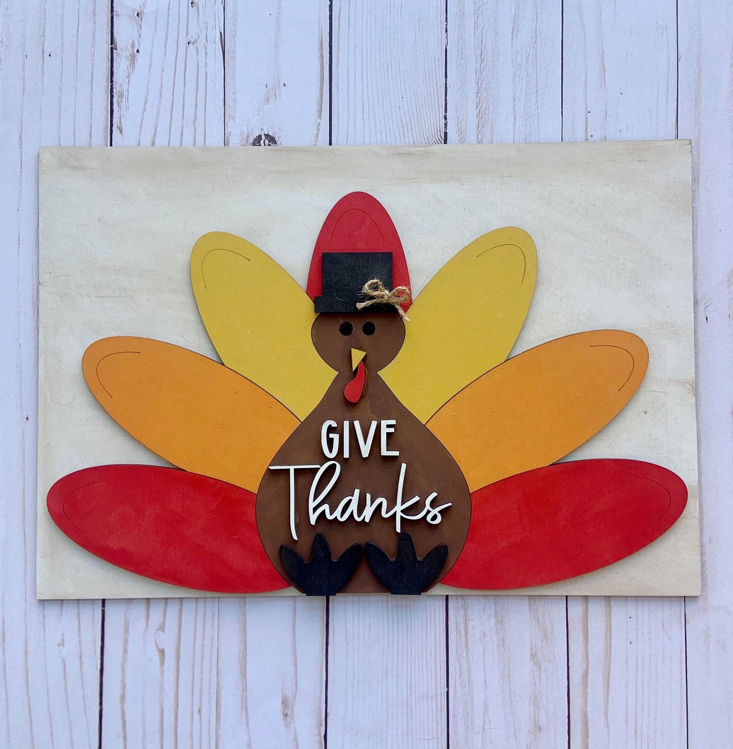 Give Thanks Turkey Sign BB0026