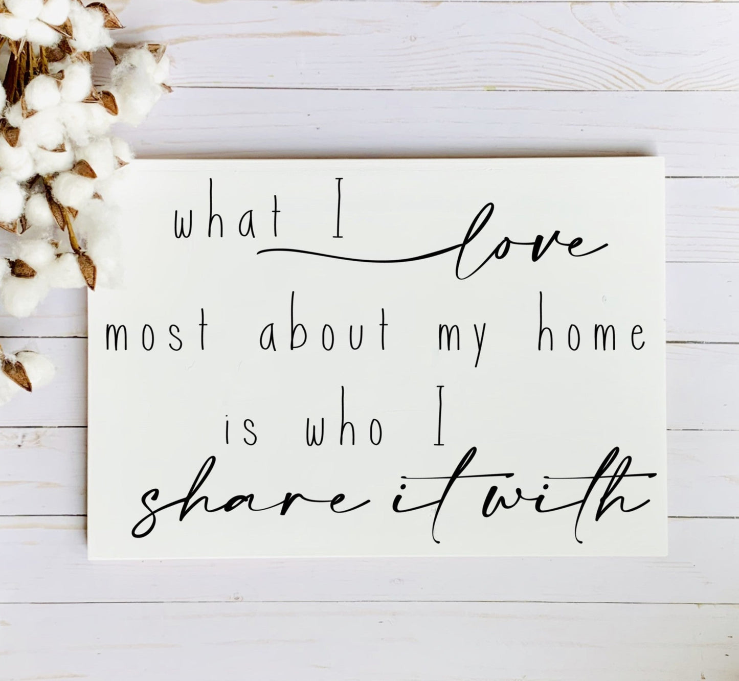 What I Love Most About My Home is Who I Share it With SPC0166